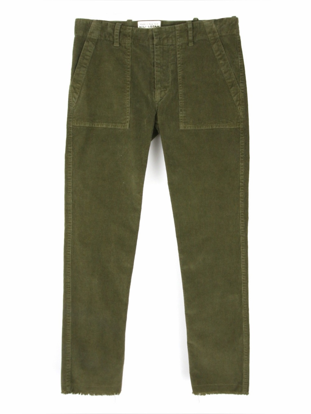 Nili Lotan Jenna Corduroy Pants Army Green